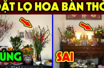 Đặt lọ hoa lên bàn thờ nhất trái, nhì phải: Tưởng đơn giản nhưng nhiều nhà làm sai, mất hết phúc lộc