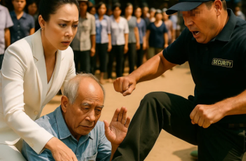 Nữ tỷ phú cứu ông lão bị bảo vệ đá thẳng vào người, 10 phút sau anh ta run rẩy khi nhận cuộc gọi ….