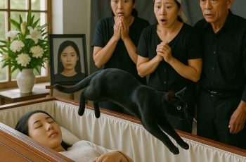 Mèo đen nhảy qua quan tài cô gái trẻ, lộ ra bí ẩn khiến cả làng sững sờ…