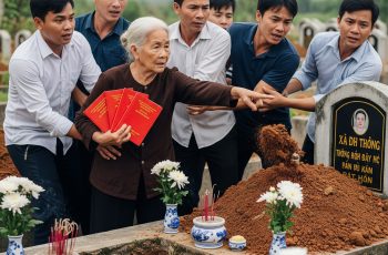 Con cái cãi nhau om sòm trước mặt mẹ ai sẽ phải “nuôi bà”, không ngờ đúng 1 tuần sau bà dẫn 5 đứa con trai đến nghĩa địa cầm theo 4 quyển sổ đỏ