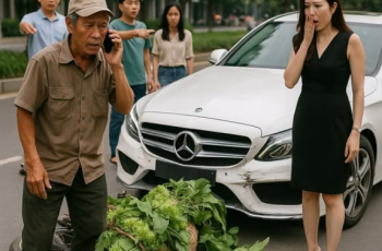 Ông lão bán rau làm xước siêu xe nữ tỷ phú, chỉ 1 cuộc điện thoại gọi con trai và cái kết bất ngờ