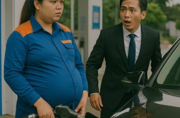 Tỷ phú nhìn chằm chằm vào người phụ nữ mang bầu đang bán xăng, shock vì điều anh làm sau đó