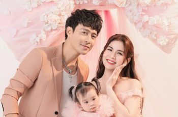 Vất vả 8 năm mới có mụn con, cặp đôi diễn viên nổi tiếng hạnh phúc mừng thôi nôi con gái