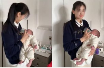 Nhan sắc bà nội 39 tuổi khiến dân mạng ‘điên đảo’, bế cháu mà tưởng bế con
