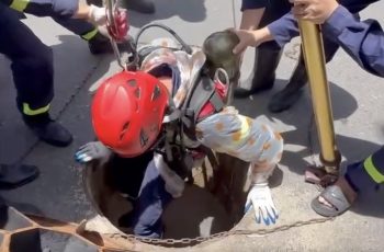 Hai người đàn ông mắc kẹt, tử vong dưới cống nước sâu 8m ở Đà Nẵng