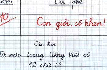 Đố vui: Từ nào trong tiếng Việt có 12 chữ ‘i’?